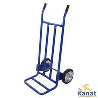 Chariot à main pliable en acier robuste à deux roues, chariot de transport de marchandises portable et durable, capacité de 150 kg