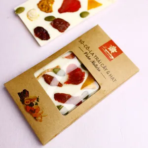 Großhandel preisgünstige weiße Schokolade mit getrockneten Früchten und Nüssen in der Schokoladen-Minibar 27g für den Export made in Vietnam