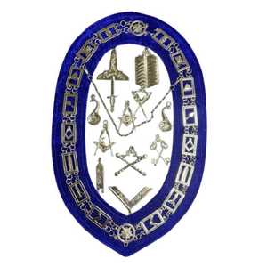 Freemason Regalia Delantal Collar y Guantes Set Premium Masonic Lodge Officer Accesorios Disponibles - Product Image 5