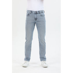 Pantalones de mezclilla estirados Diseño de bolsillo Pantalón de mezclilla simple y elegante informal de color sólido personalizado de pierna recta a la moda - Product Image 6