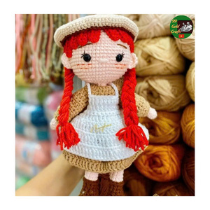 Kit de Ganchillo para Juguetes, Muñeca de Hilo Hecha a Mano, Llavero de Peluche para Niños, Regalo, Patata Positiva, Muestra Personalizada - Product Image 6