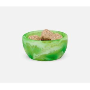 Bol de service minimaliste en résine fait à la main vert pièce unique avec une qualité et un matériau supplémentaires à très bon prix - Product Image 1