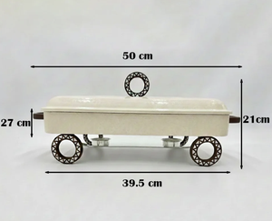 Calentador de Alimentos de Diseño Clásico Estilo Árabe para Uso Doméstico y Profesional, Bandeja para Servir Comida, Buffet, Fiestas y Eventos - Product Image 6