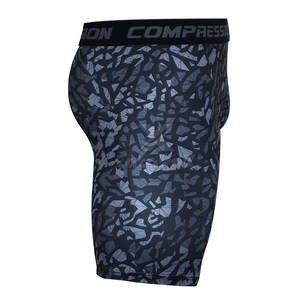 Pantalones Cortos de Compresión para Hombre, Personalizables con Logotipo, MOQ Bajo, para Gimnasio y Running, Cintura Elástica, Diseño Sólido, Transpirables, de Secado Rápido, Ecológicos, Nuevos - Product Image 4