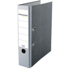 Soennecken 80mm DIN <b>A4</b> Binder Cardboard File <b>Folder</b> with Outer Paper and Inner Gray Paper Lamination - Product Image 1