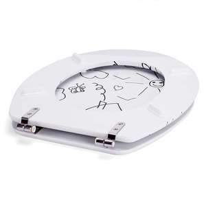 Siège de toilette en MDF « Maternelle » - Charnières en acier inoxydable - Product Image 4