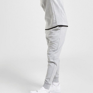 Pantalon de survêtement personnalisé en coton polyester uni en polaire solide Pantalon de survêtement pour homme taille haute décontracté à la mode - Product Image 2
