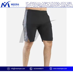 Short personnalisé de couleur noire à séchage rapide pour hommes, short de course, fitness, sport, gym, entraînement, loisirs - Product Image 4