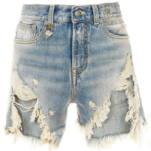 Shorts de skate en denim lourd 100% coton, taille élastique, coupe régulière, respirant, séchage rapide, personnalisés en gros pour femmes - Product Image 4