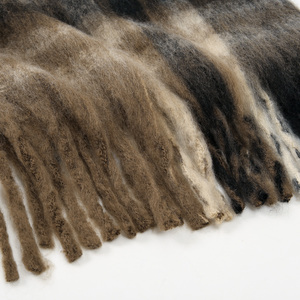 Sciarpa Invernale da Donna di Grandi Dimensioni, Calda e Spessa, Pashmina a Quadri con Nappe, 200*40cm - Product Image 6