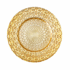 Nouvel arrivage d'assiettes de chargement en cuivre martelé Plaques de fond décoratives de dernière conception Plats de réglage de table de la plus grande qualité - Product Image 6