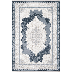 Alfombra turca de lujo hecha a máquina, Inci Diamond Blue Premium para sala de estar, del fabricante de Gaziantep. - Product Image 1