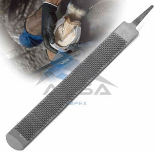 Escopa de pezuña con espiga de alta calidad hecha de acero templado laminado, herramienta de herrador duradera, recorte de pezuñas, modelado, cuidado de pezuñas de caballo - Product Image 1