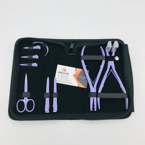 คีมหนีบผมทำจากเหล็กสีม่วงลาเวนเดอร์อเนกประสงค์อุปกรณ์ต่อผมแบบเทป - Product Image 4