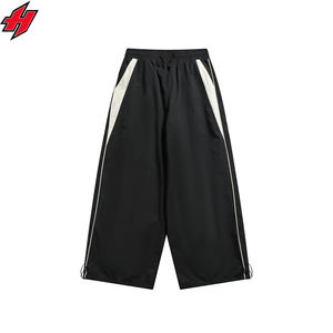 Combinaisons de jogging deux pièces vintage en nylon avec logo personnalisé ensemble coupe-vent avec fermeture éclair complète - Product Image 6