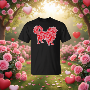 เสื้อยืดสาวรักสุนัขพันธุ์ปักกิ่งฮาร์ทส์วันวาเลนไทน์ - Product Image 3