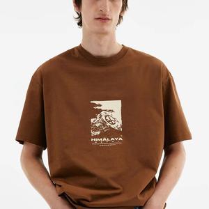 Camiseta de manga corta informal para hombre personalizable más vendida 100% algodón de secado rápido transpirable diseño de cuello redondo 200 gramos sólido - Product Image 2