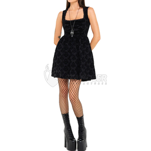 Mini Vestido Gótico para Mujer, Estilo Punk Oscuro, Vestido Corto para Fiesta de Verano - Product Image 1