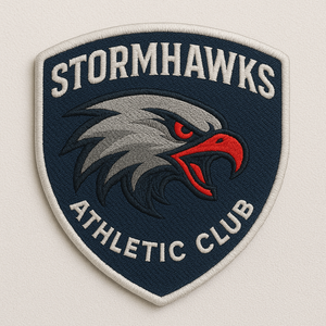 Wholesale Custom <b>Machine</b> Embroidered Fabric Patches for Sports Teams Durable Team Logo <b>Badges</b> Club Emblems for Sportswear - Product Image 1