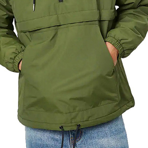 Veste coupe-vent en toile avec logo sur le devant, fermeture éclair intégrale, veste d'hiver de haute qualité pour homme, coupe-vent, séchage rapide et respirante - Product Image 2