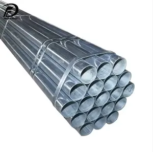 Yüksek kalite astm sıcak daldırma ön galvanizli boru q215a q215b q235a q235b galvanizli çelik metal borular yuvarlak dikişsiz boru