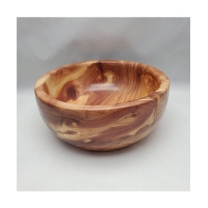 Lot de 4 bols de nourriture en bois Design fantastique Vaisselle de couleur marron Bol de service alimentaire à un prix abordable - Product Image 6
