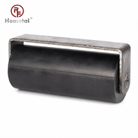 Roulette industrielle robuste en acier pour portail coulissant, roue en caoutchouc de 3 pouces, résistante à l'usure, faible bruit, haute résistance, pour poteau en C