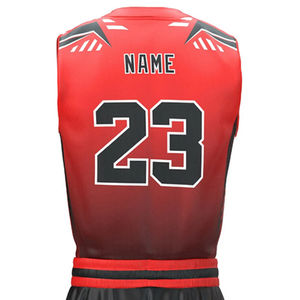 Uniformes de Baloncesto Personalizados OEM, Diseño Personalizado, 100% Poliéster, Impresión por Transferencia de Calor, Uniformes de Baloncesto Transpirables - Product Image 4