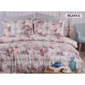 Nevresim Dünyası Ranforce Juego de funda nórdica doble Color Blanca - Product Image 1