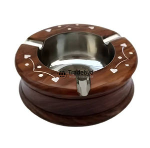 Cenicero de madera Tradebyd, Cenicero de madera hecho a mano Natural, elegante soporte para fumar, regalo perfecto para hombres y mujeres - Product Image 2