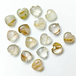 พลอยรูปหน้าเหลี่ยมเพชรพลอยสีทองขนาด10มม. เป็นพลอยอัญมณีสีทองแกะสลักขนาด10มม. - Product Image 4