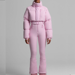 Traje de Esquí de Lujo de Una Pieza para Mujer, Mono Impermeable y Cortavientos, Traje de Nieve Aislante sin Cinturón - Product Image 5