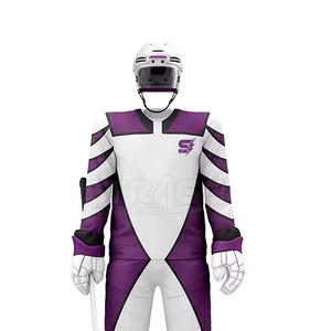 Uniforme de hockey sur glace durable pour équipe, avec tissu en maille respirant, polyester léger et écologique pour une performance optimale lors des matchs - Product Image 4