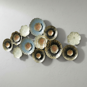 Arbre d'intérieur de maison de qualité supérieure pour l'affichage de salon-Cadre en métal en fer forgé doré suspendu décoration murale d'art floral - Product Image 4