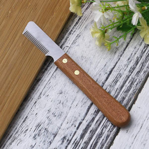 Cuchillo pelador con mango de madera, cuchillo pelador de acero inoxidable personalizado para perros y Mascotas - Product Image 4