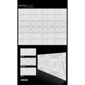 Azulejos de pared de cerámica de piedra de cultura rústica marrón de 300x600mm, azulejos esmaltados de porcelana brillante de 12x24 para paredes frontales de diseño de interiores - Product Image 5