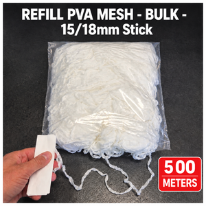 ตาข่าย PVA แบบเติมได้ ขนาด 15/18 มม. ยาว 500 ม. แบบแท่ง เป็นมิตรกับสิ่งแวดล้อม ละลายน้ำได้ ใช้สำหรับใส่เหยื่อตกปลาในน้ำจืด ปลาคาร์พ - Product Image 2