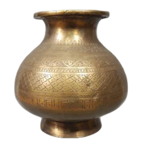 Lota de Latón Puro Vintage de Alta Calidad con Grabado y Acabado Pulido para Uso en la Cocina, Artículo de Cocina Árabe Antiguo Lutiya - Product Image 5