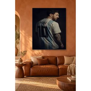 Impression sur toile vue de dos du maillot de l'Argentine de Messi - Product Image 3