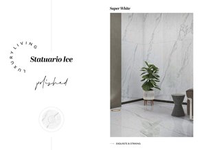 Modern Glossy Porcelain Wall Floor Tiles 1200x1800 | Premium Large Format 120x180cm Durable Stylish Export Quality Collection - Product Image 4