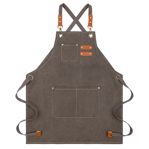 Logotipo personalizado Delantales Camarero Salón Cocina Impermeable Algodón Color Delantal Cocina - Product Image 5