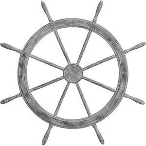Volante de barco náutico de decoración de pared artesanal, rueda de barco de madera hecha a mano decorativa personalizada a la venta - Product Image 6