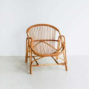 Ensemble de chaise et de table en rotin naturel au design minimaliste - Product Image 2