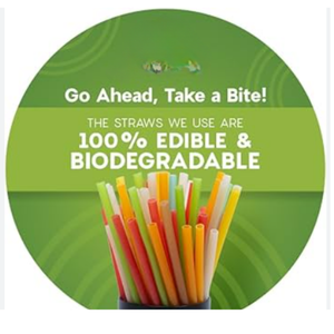 หลอดดูดน้ำย่อยสลายได้8มม. หลอดดูดแบบใช้แล้วทิ้งที่ทนทานสำหรับชาบับเบิ้ลโรงแรมร้านอาหาร - Product Image 2