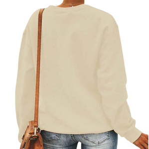 Relaxed Fit casual streetwear Drop Shoulder figuras transpirables Sudaderas con capucha ecológicas Sudadera de punto para mujer - Product Image 2