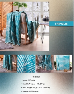 DAFNI BIG PAZAR 100% Cotton Breathable Woven Jacquard Plain Dyed Warp Suede <b>Tassel</b> Bedspread 200x230cm <b>Throw</b> Blanket Pique - Product Image 5
