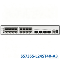 Commutateur SFP Gigabit 24 ports Cloud Engine S5735S-L24ST4X-A3, 8 ports combo RJ45, 4x10GE SFP+, commutateur d'accès fibre optique géré de niveau 3 pour entreprises