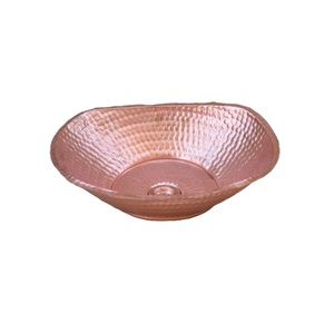 Nouvelle tendance cuivre évier bassin luxe lavage à la main salle de bain accessoire en gros pour hôtels métal matériel - Product Image 6