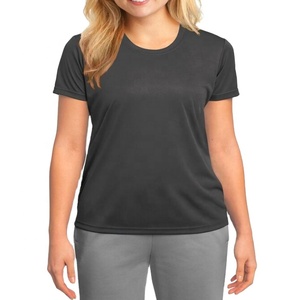 Camisetas de poliéster para mujer, camiseta para mujer de buena calidad, camisa para mujer joven, ropa informal - Product Image 1