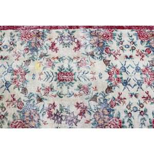 Tapis d'appoint vintage 3,7x6,1 pieds, tapis abstrait rouge turc - Product Image 4